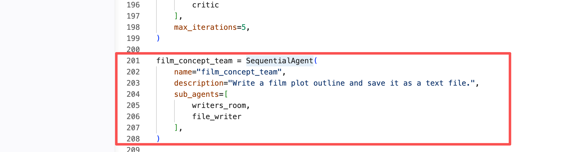 更新后的 film_concept_team SequentialAgent